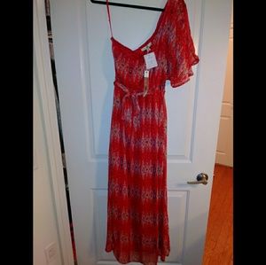 One Shoulder Maxi Dress